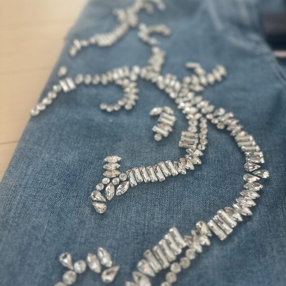 Versace Embellished Straight-Leg Jeans - Picture 12 of 12